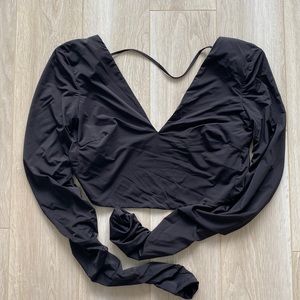 Size small backless tiger mist long sleeve shirt